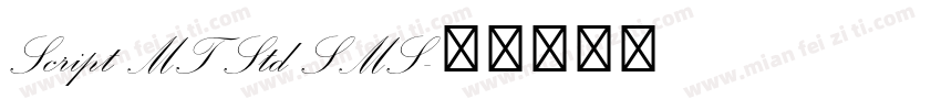 Script MT Std SMS字体转换